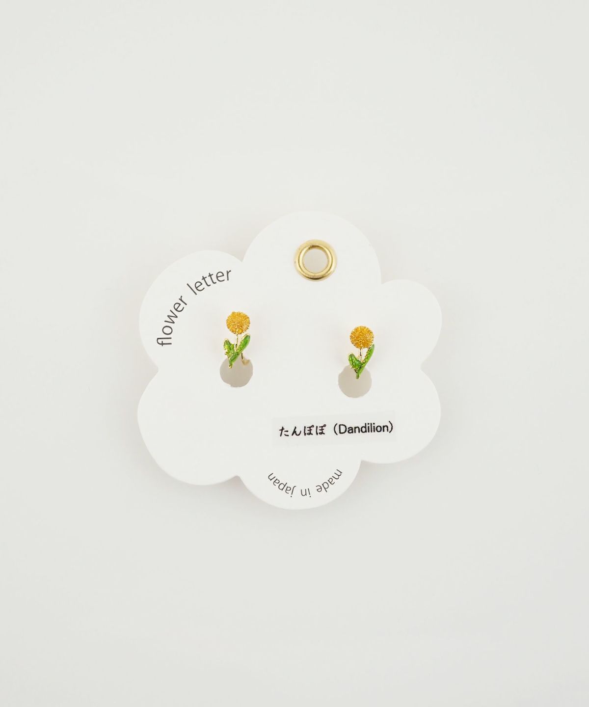 フラワーレターイヤリング