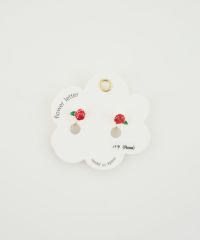 フラワーレターイヤリング