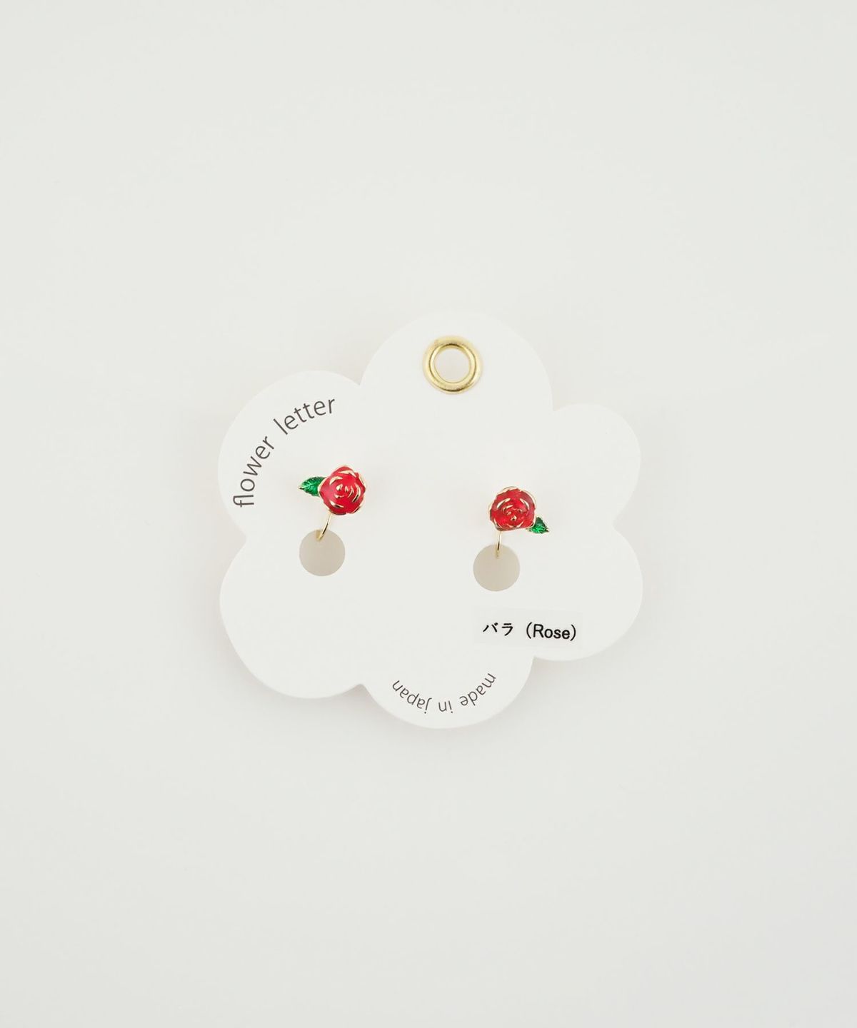 フラワーレターイヤリング