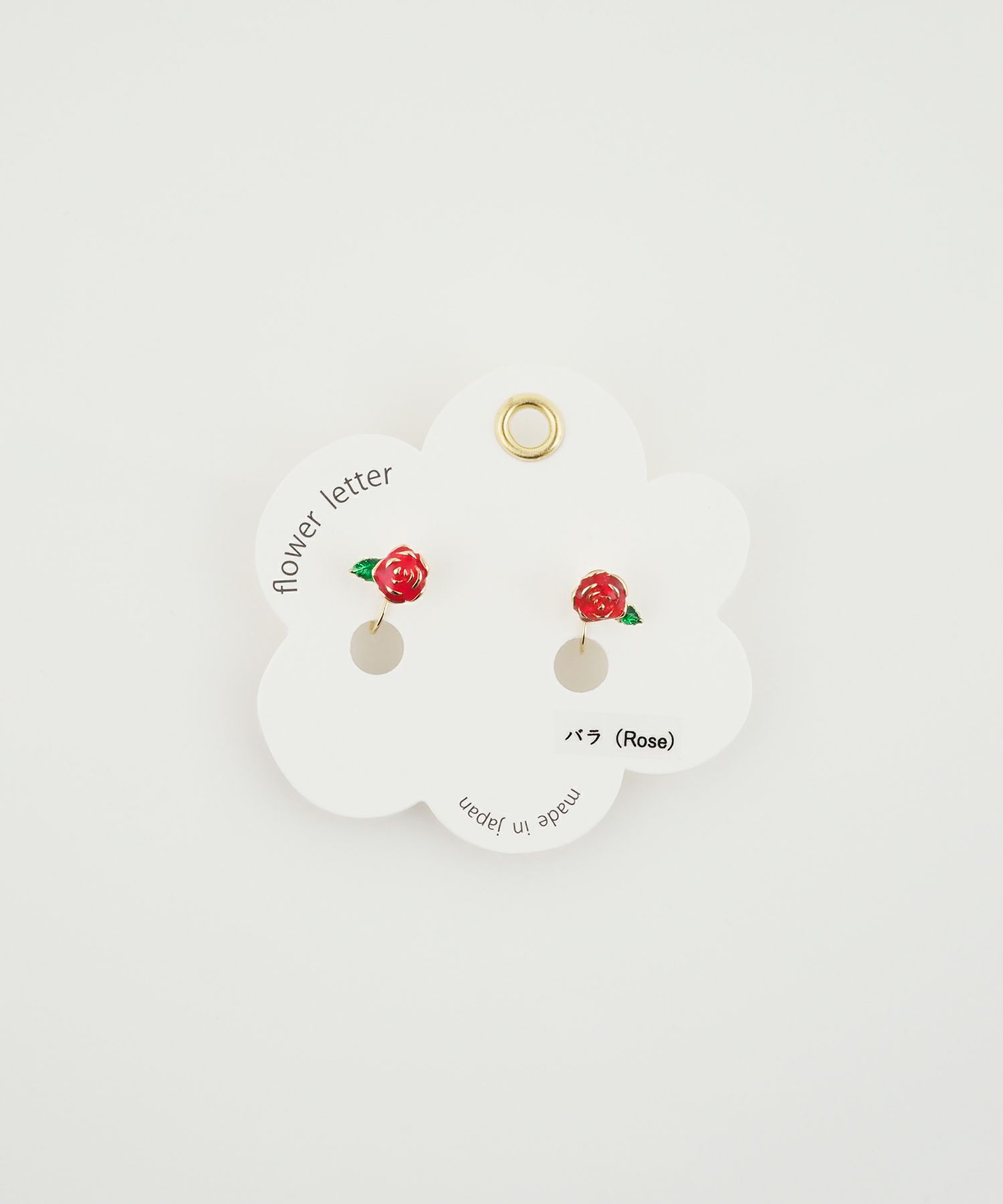 フラワーレターイヤリング