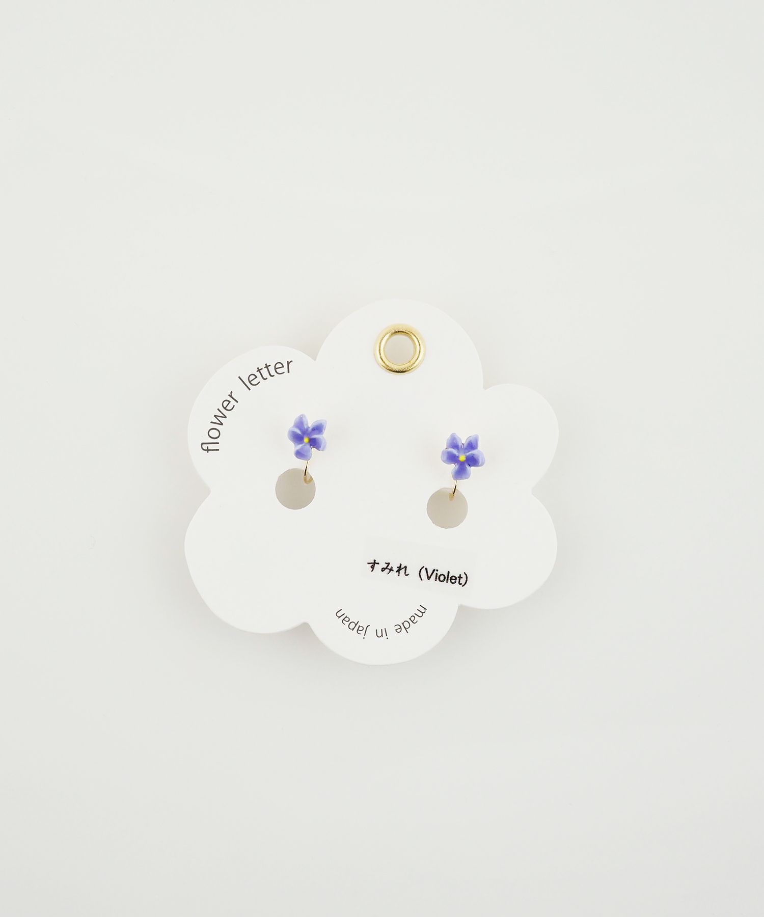 フラワーレターイヤリング