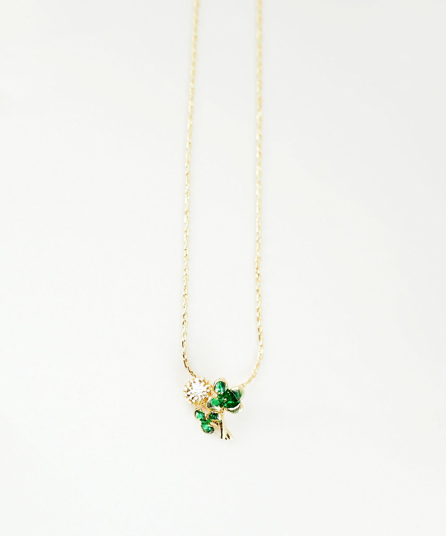 フラワーレターネックレス【Zoule】