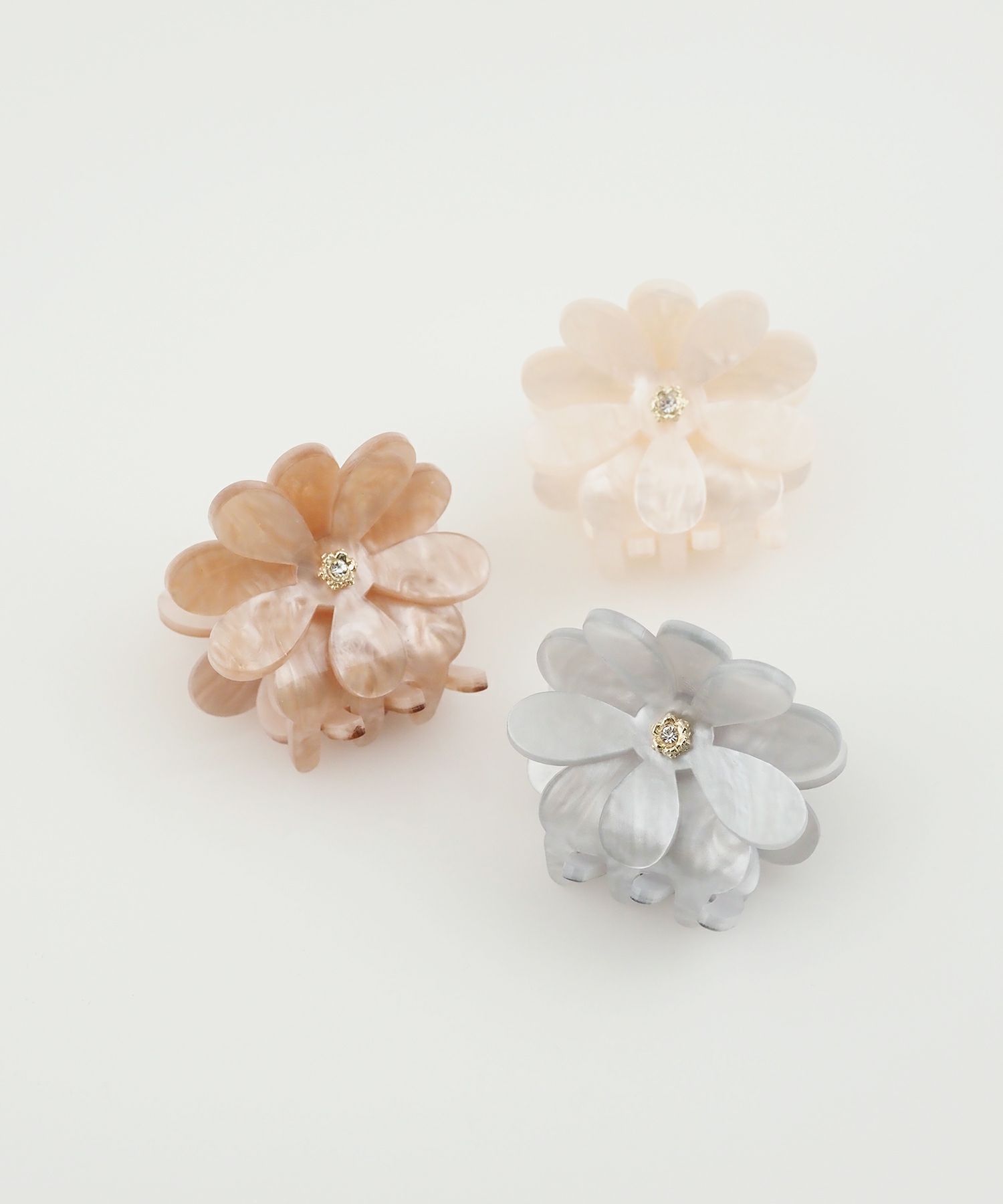 フラワービジューバンスクリップ