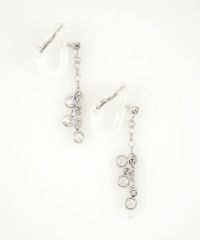 スウィングストーンアクリアクリップイヤリング