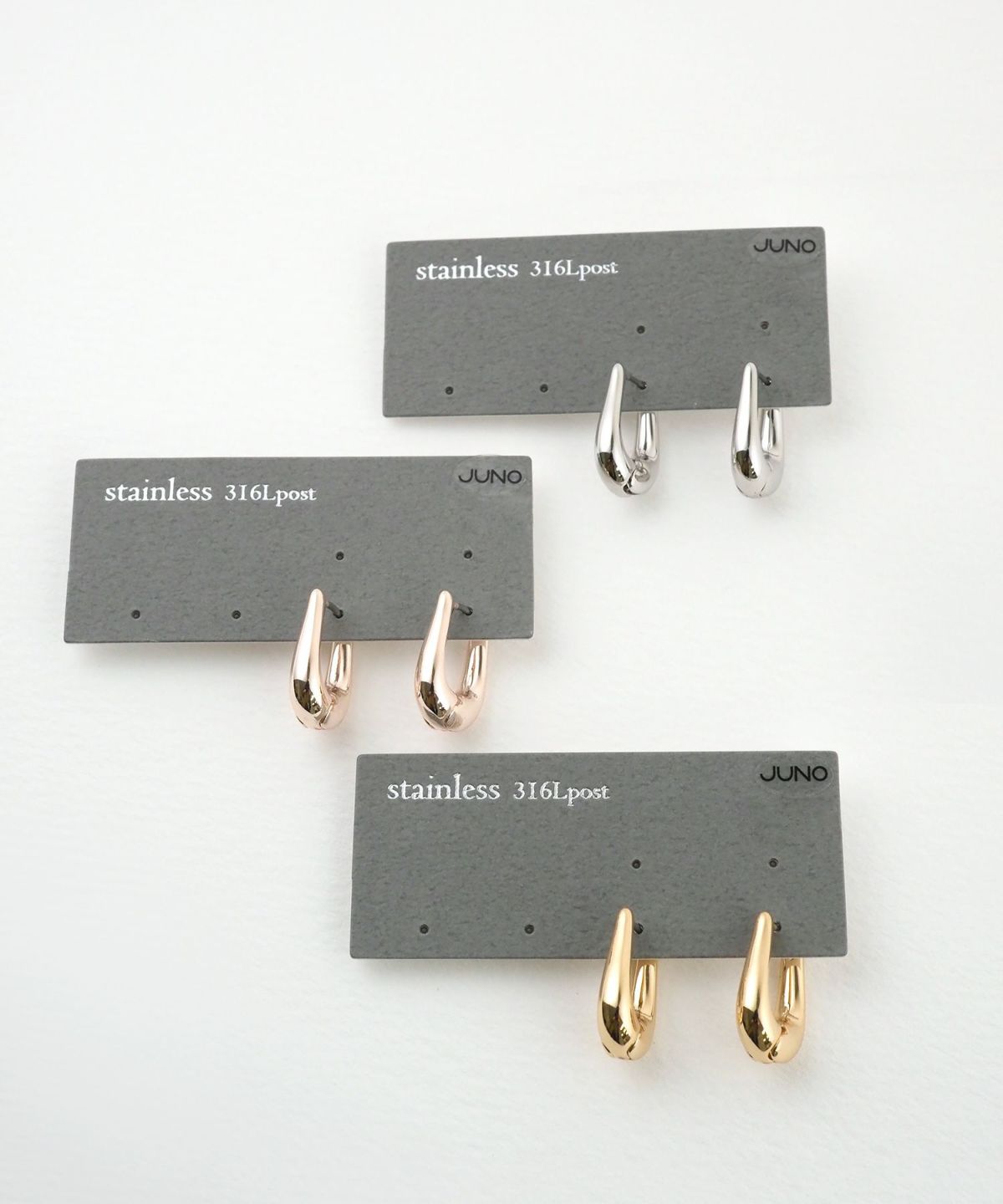 Uラインステンレスポストピアス