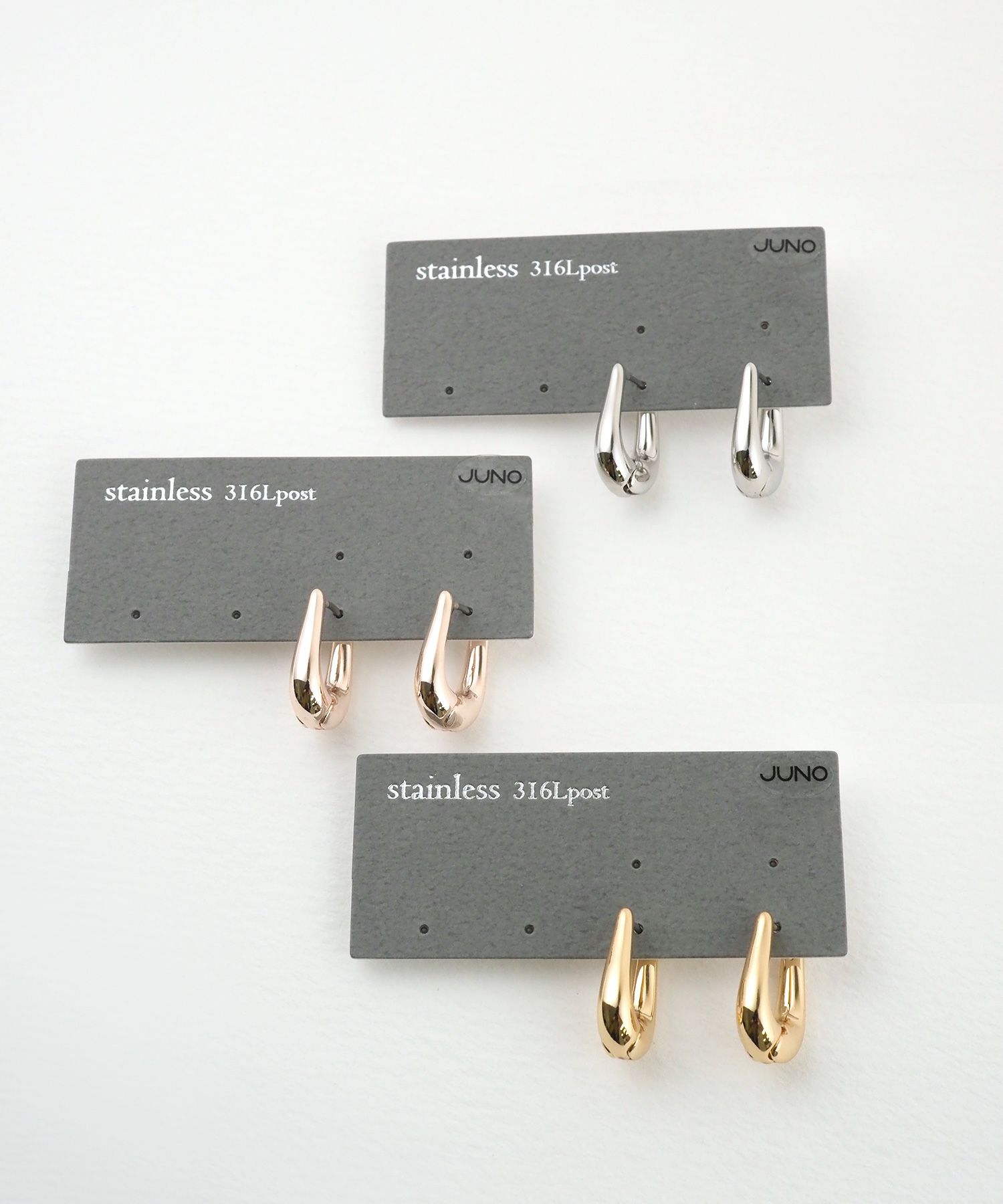 Uラインステンレスポストピアス