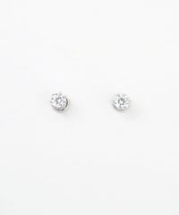 一粒キュービックマグネットイヤリング