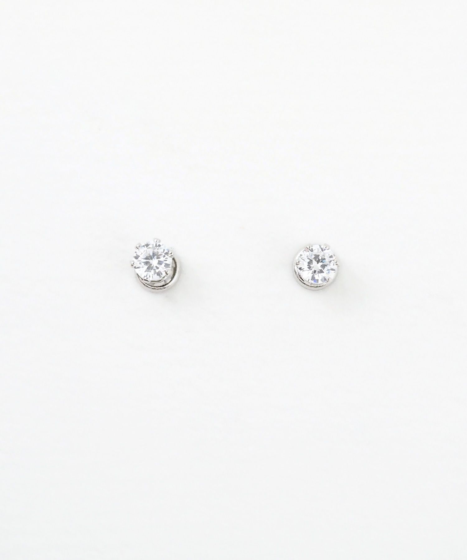 一粒キュービックマグネットイヤリング