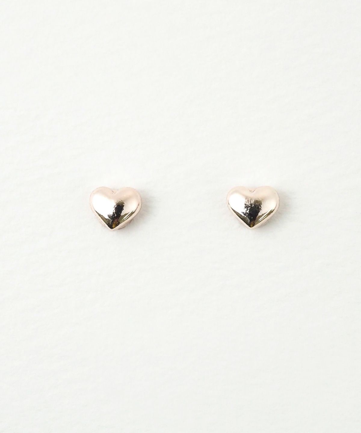 ぷっくりプチメタルハートマグネットイヤリング