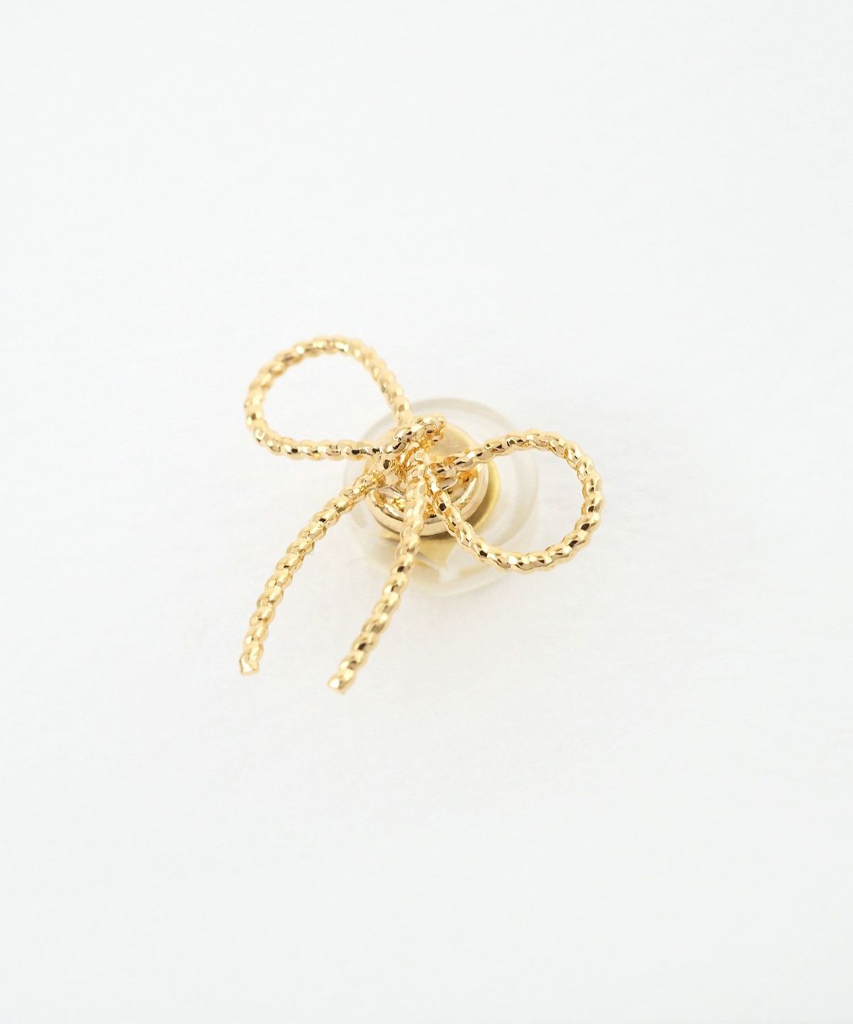 ラインリボンマグネットイヤリング