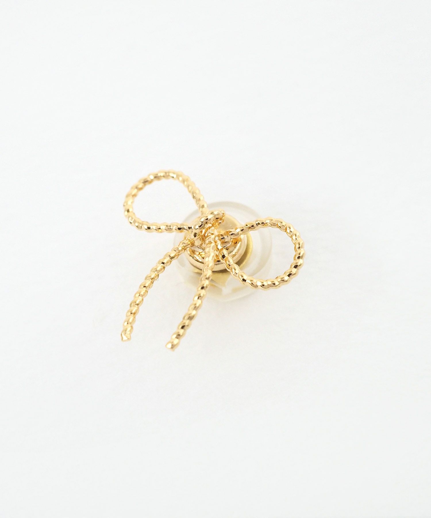 ラインリボンマグネットイヤリング