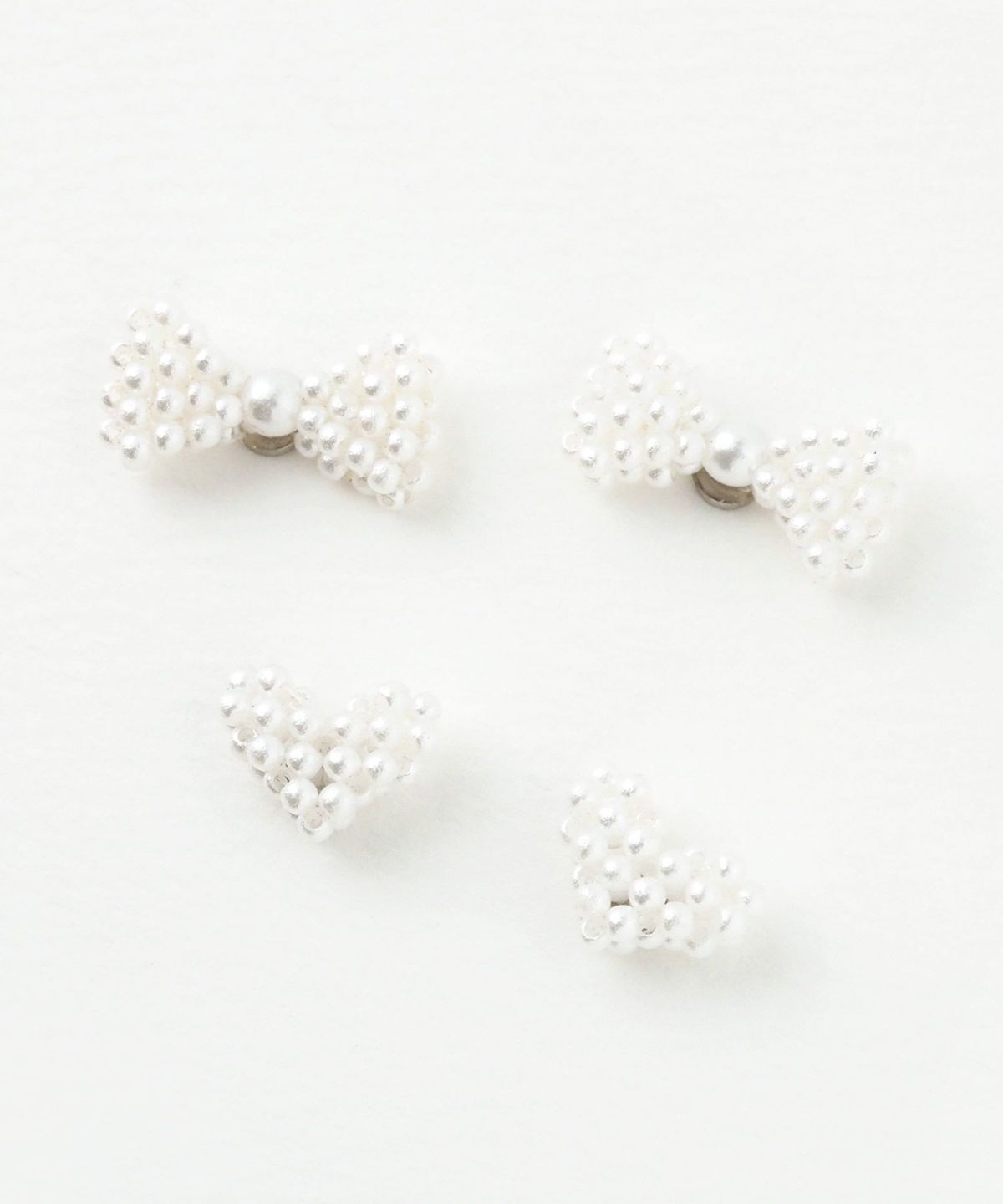 パールデザインマグネットイヤリング