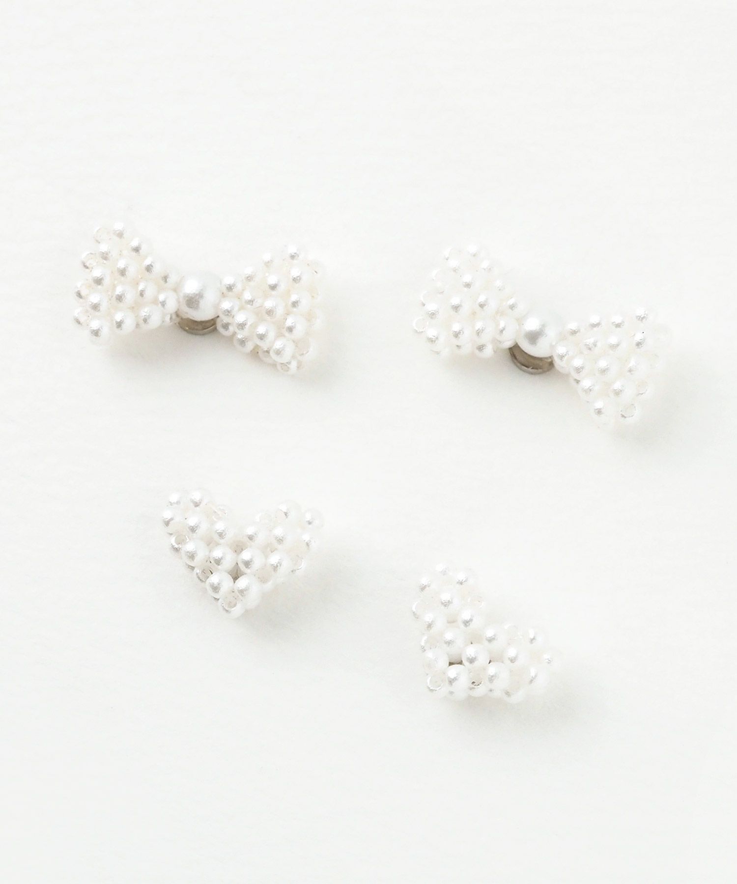 パールデザインマグネットイヤリング