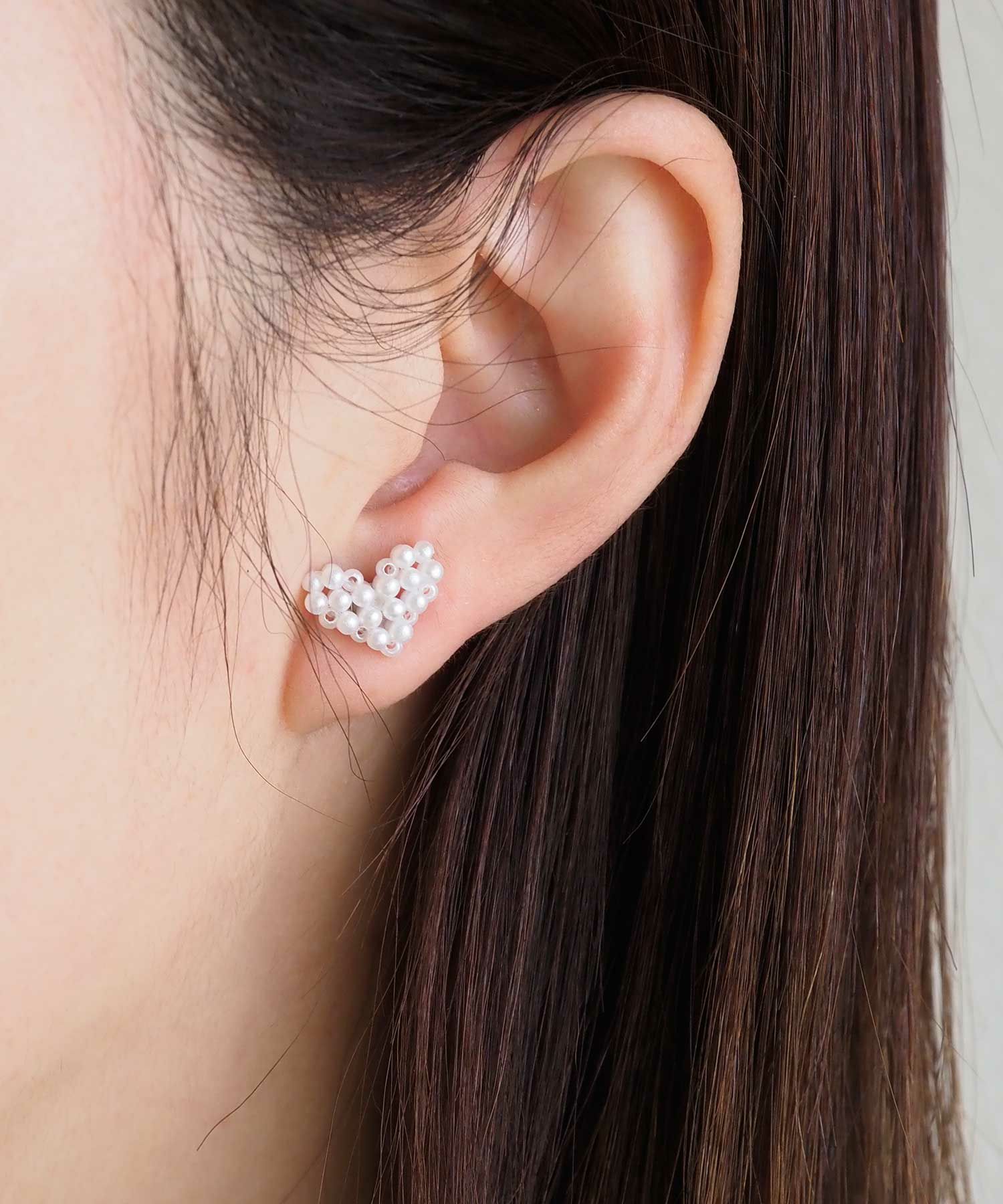 パールデザインマグネットイヤリング