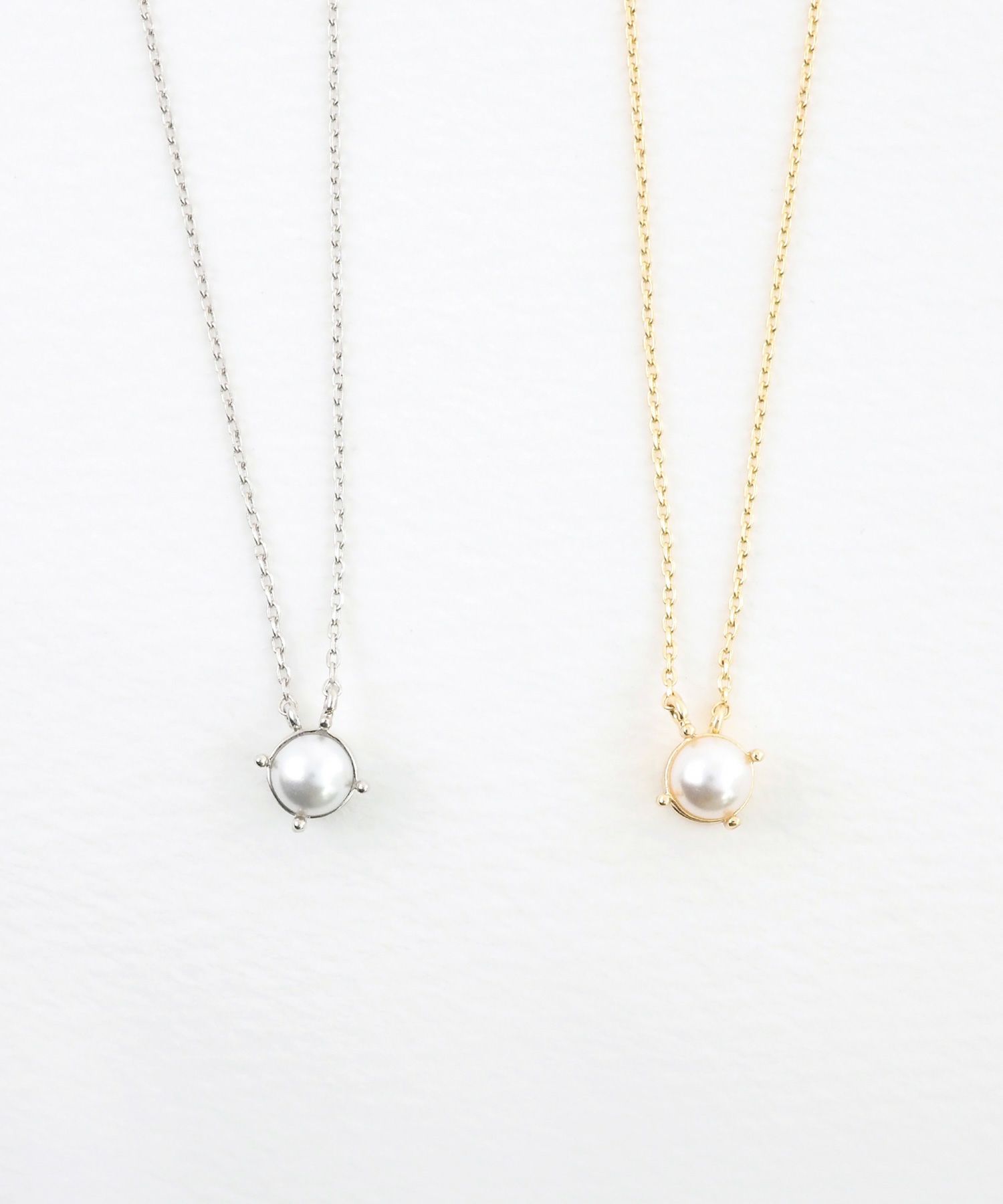 一粒パールマグネットネックレス