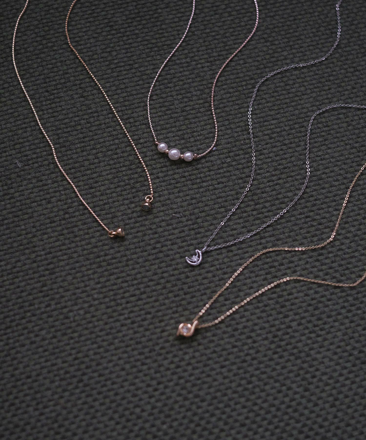 リボンマグネットネックレス