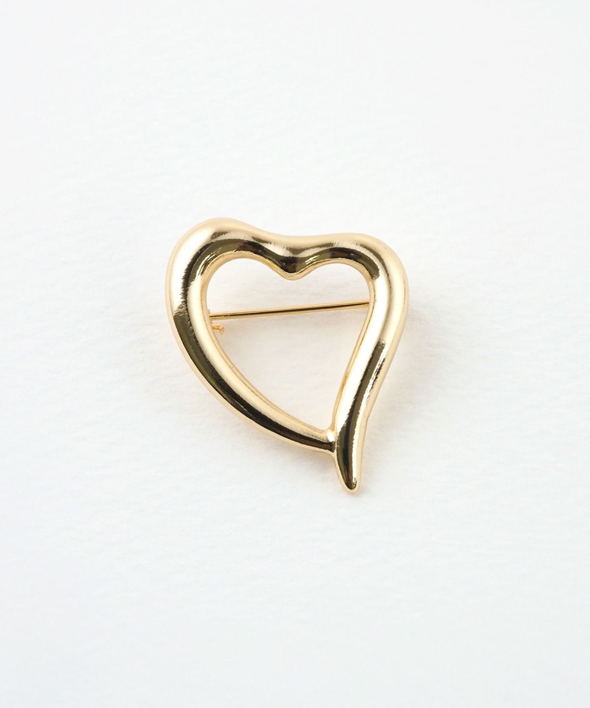 ニュアンスハートブローチ