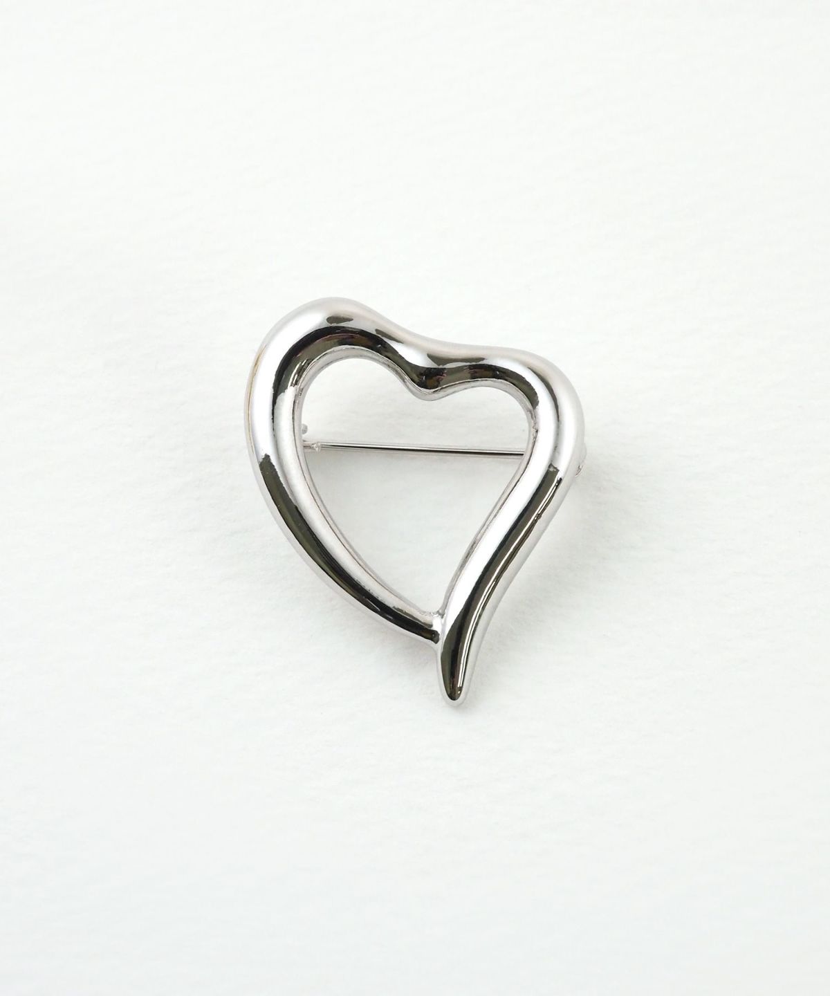 ニュアンスハートブローチ