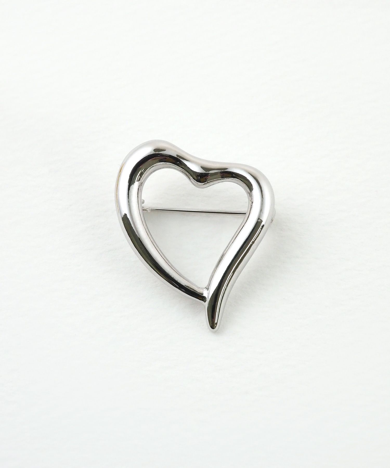 ニュアンスハートブローチ