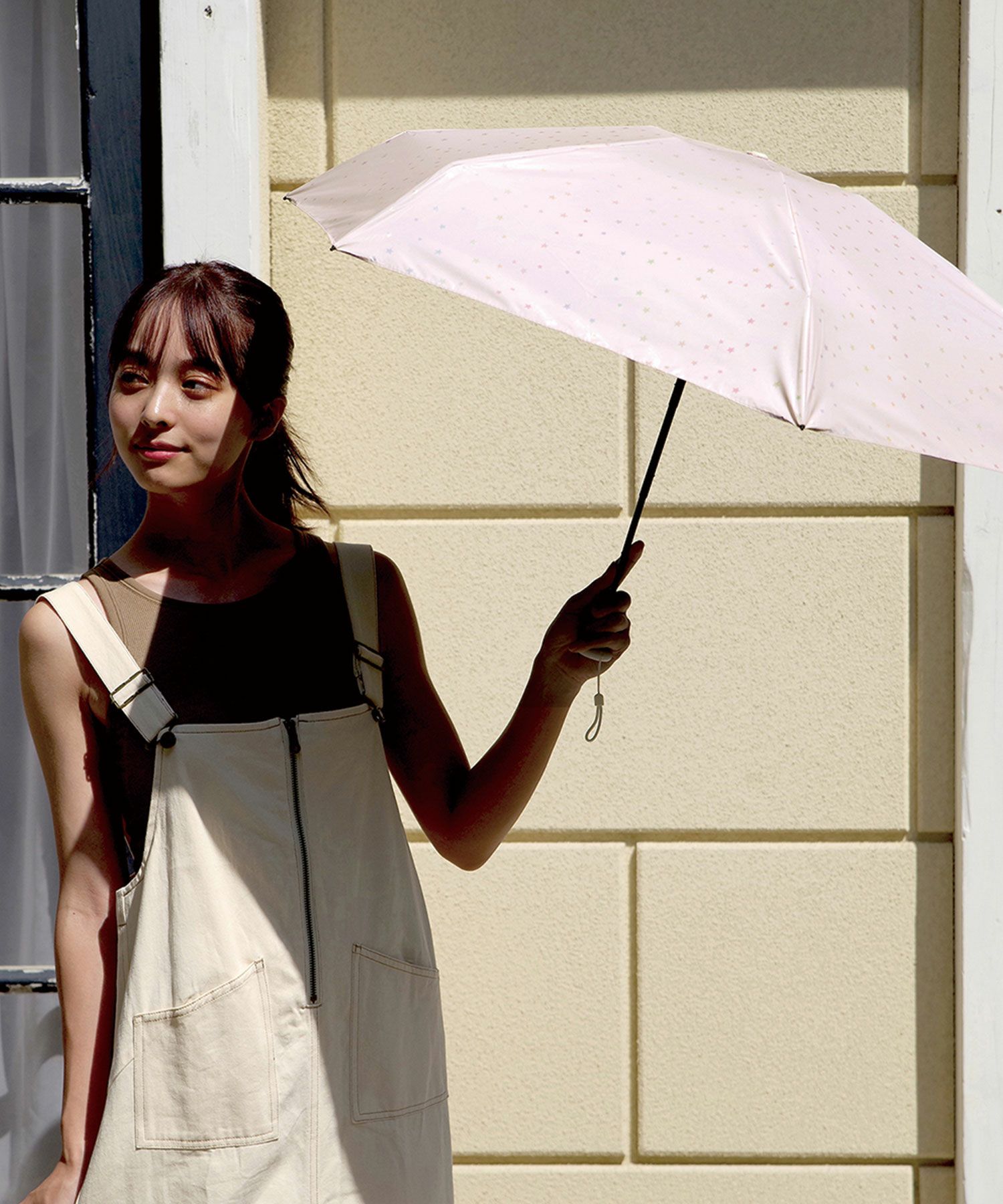 ポケラ遮光スター５段ミニ折りたたみ晴雨兼用日傘