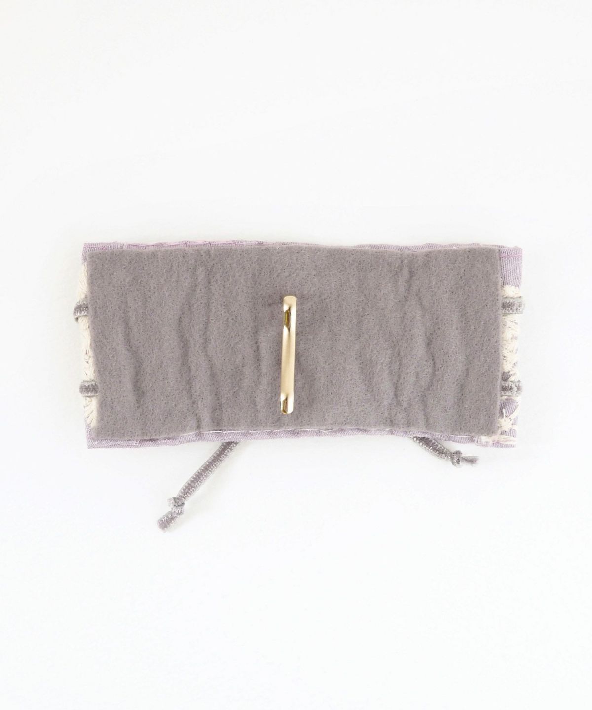 フラワー刺繍リボンフック付きシュフィー