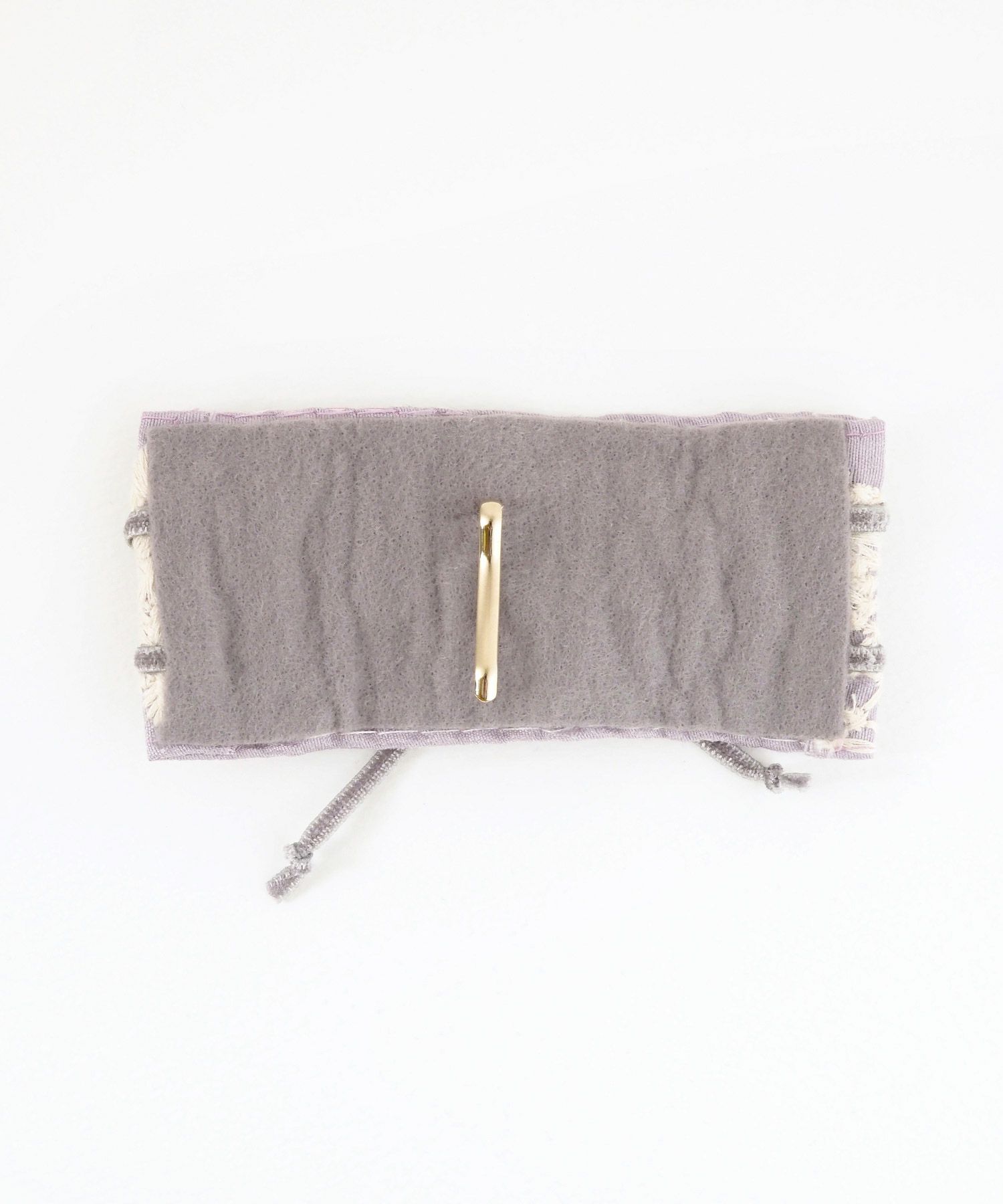 フラワー刺繍リボンフック付きシュフィー