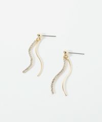 スウェイダブルウェーブラインチタンポストピアス