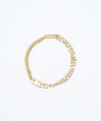 ダブルチェーンサージカルステンレスブレスレット