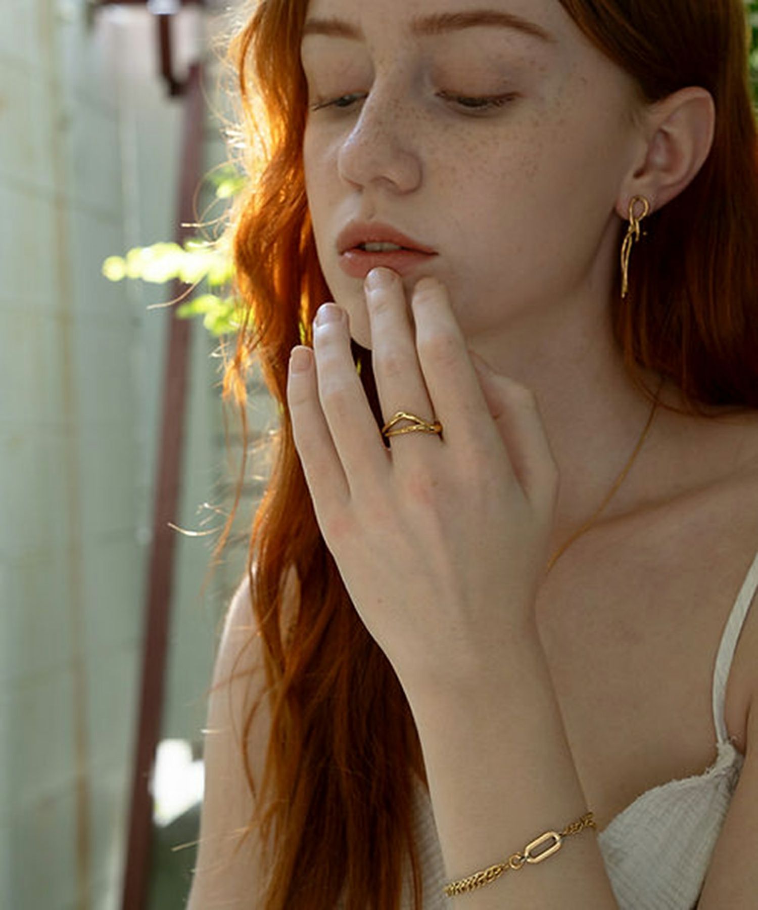 ダブルチェーンサージカルステンレスブレスレット