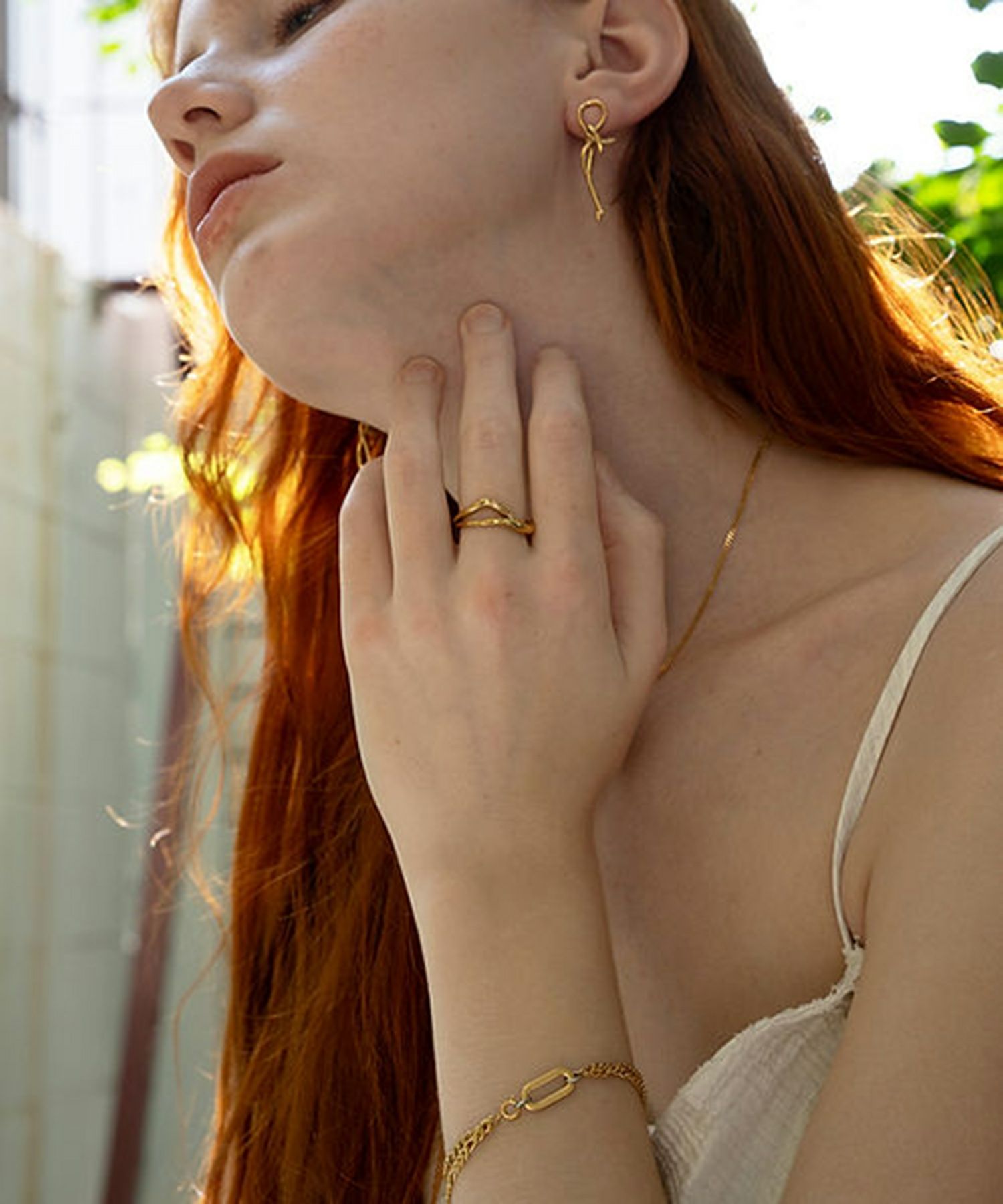 ダブルチェーンサージカルステンレスブレスレット