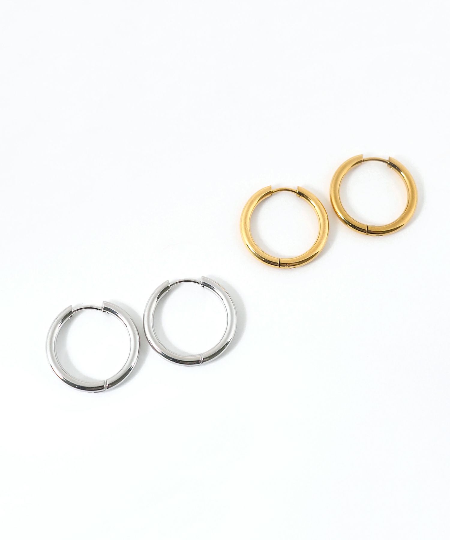 シンプルフープステンレスピアス(S)