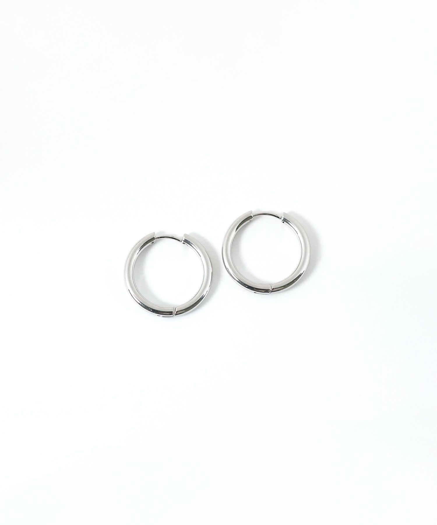 シンプルフープステンレスピアス(M)