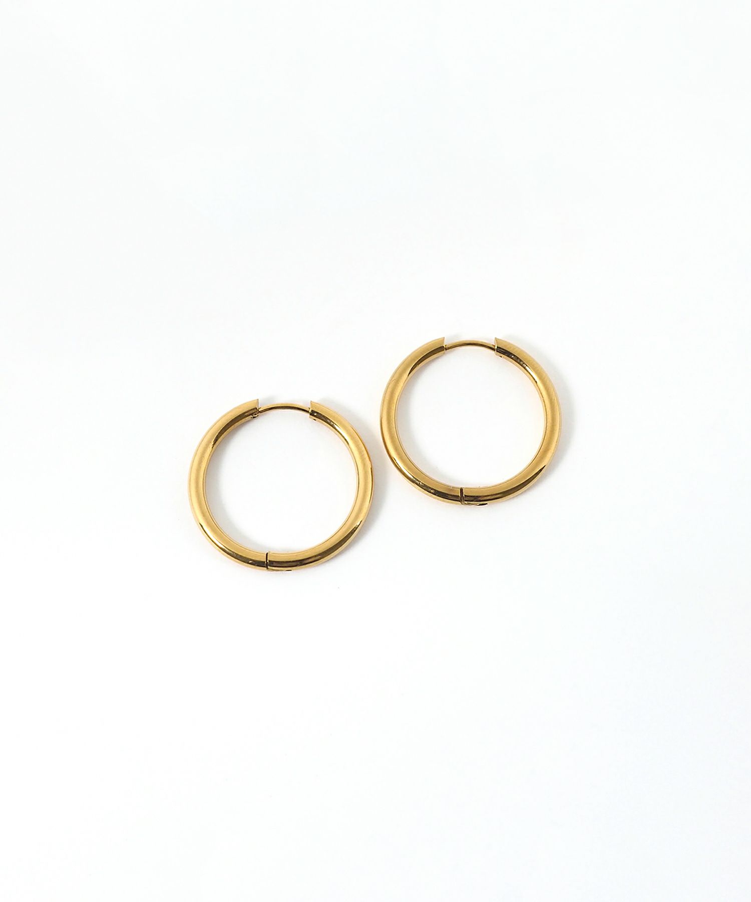 シンプルフープステンレスピアス(L)