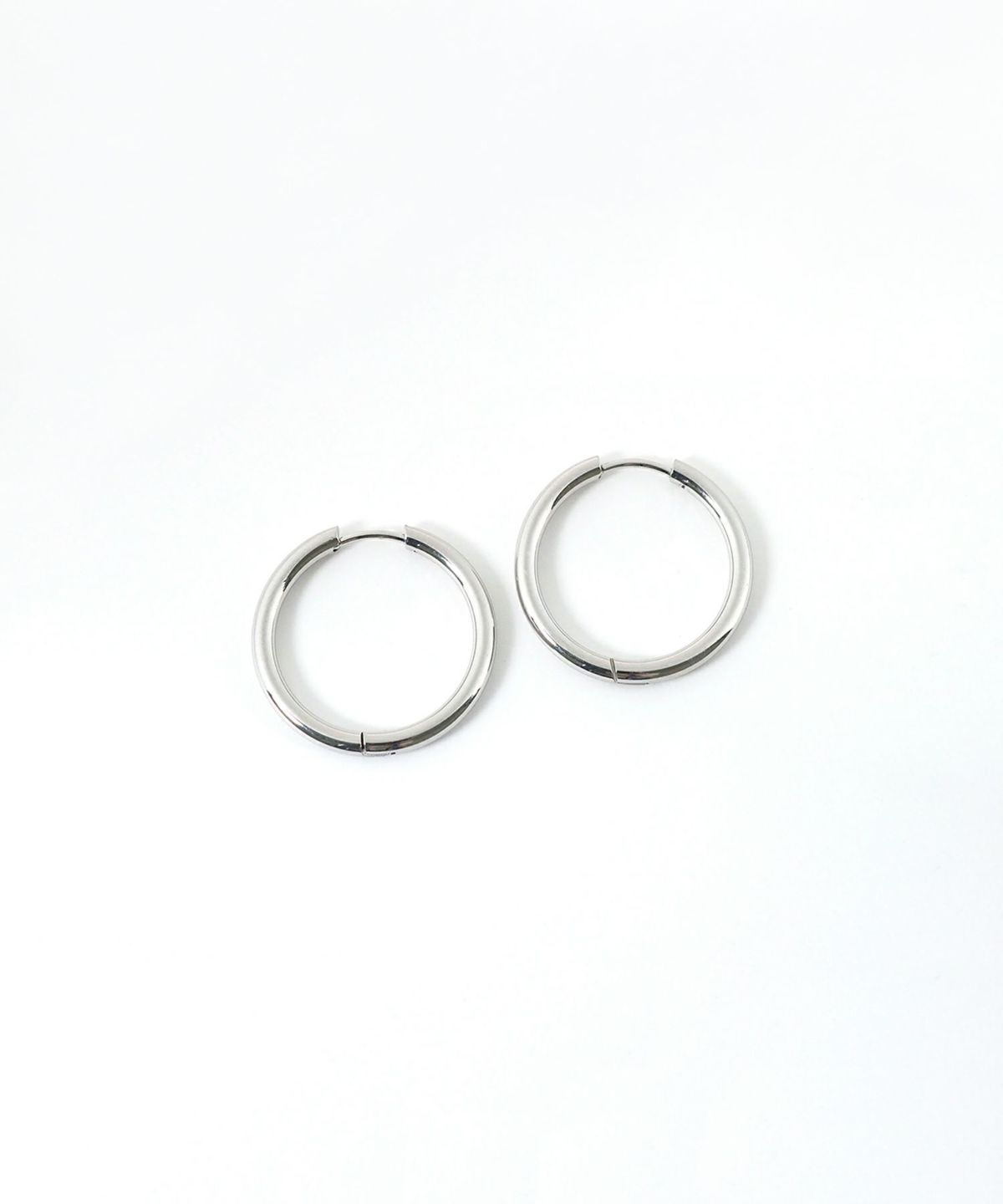 シンプルフープステンレスピアス(L)