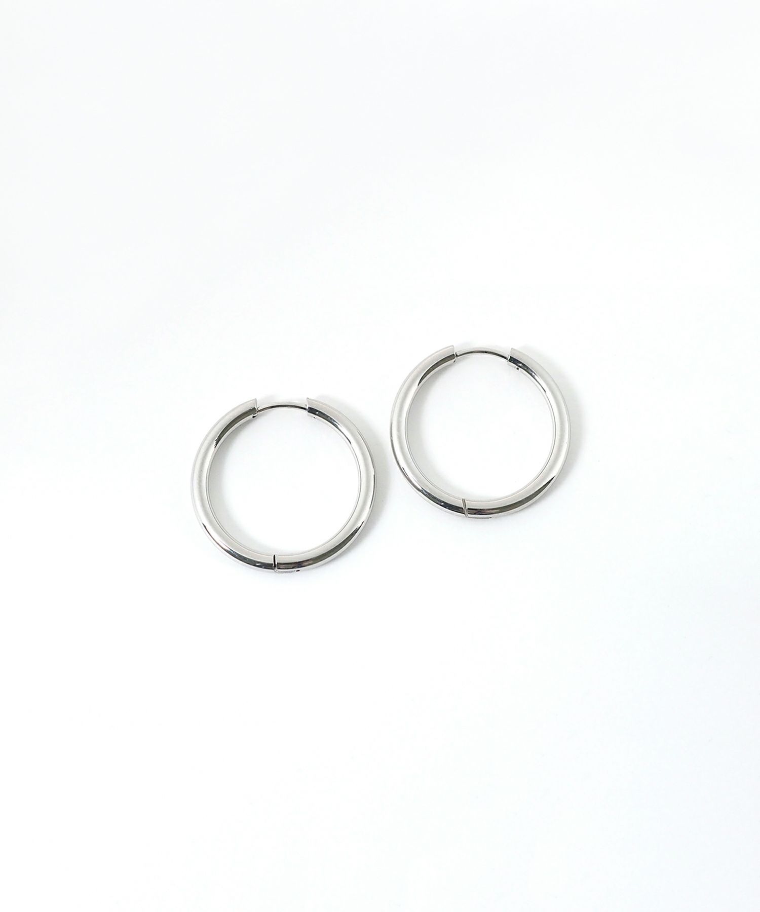 シンプルフープステンレスピアス(L)