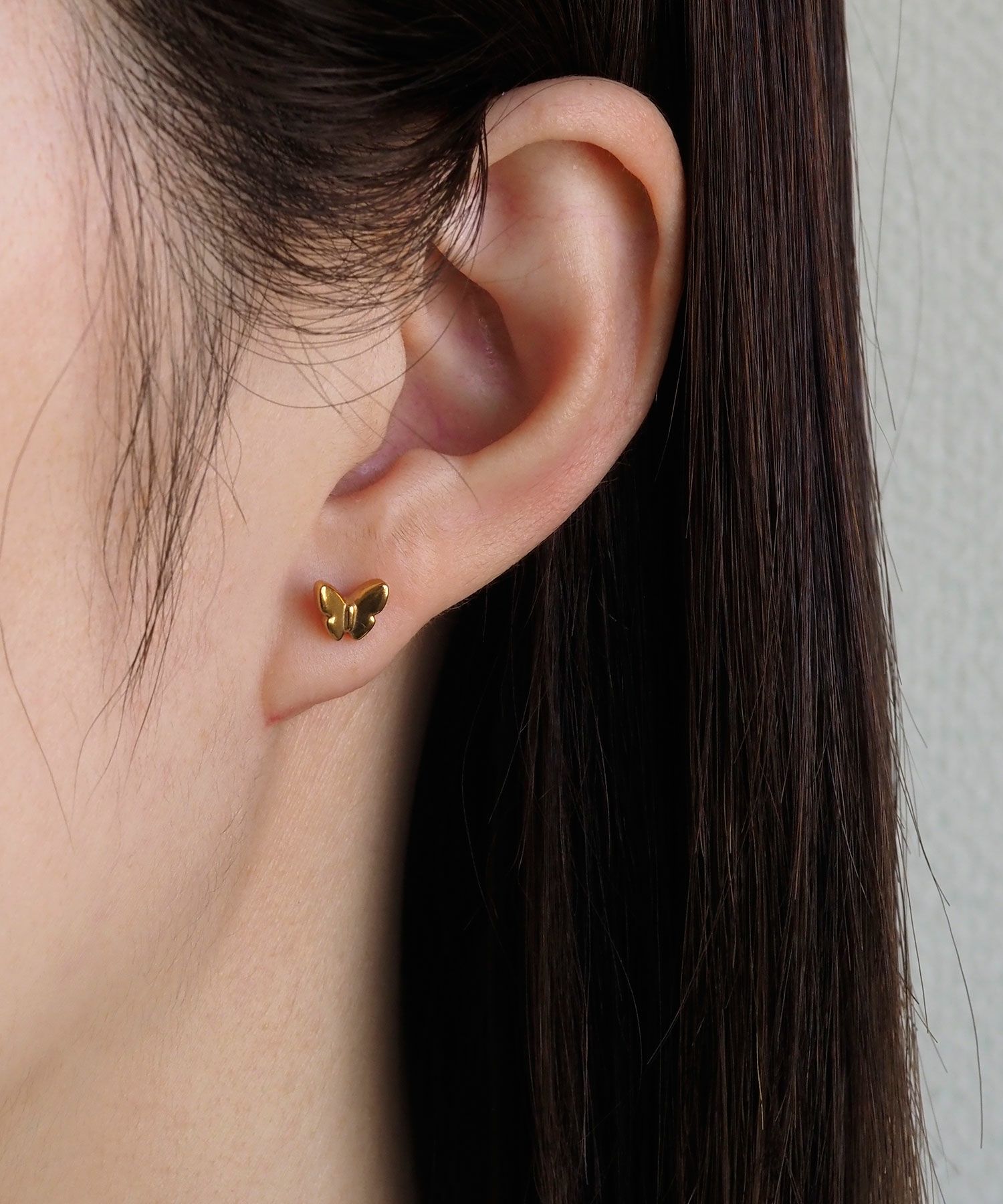 バタフライステンレスピアス【Zoule】