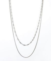 スクリューチェーン2連ステンレスネックレス