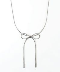リボンチェーンステンレスネックレス