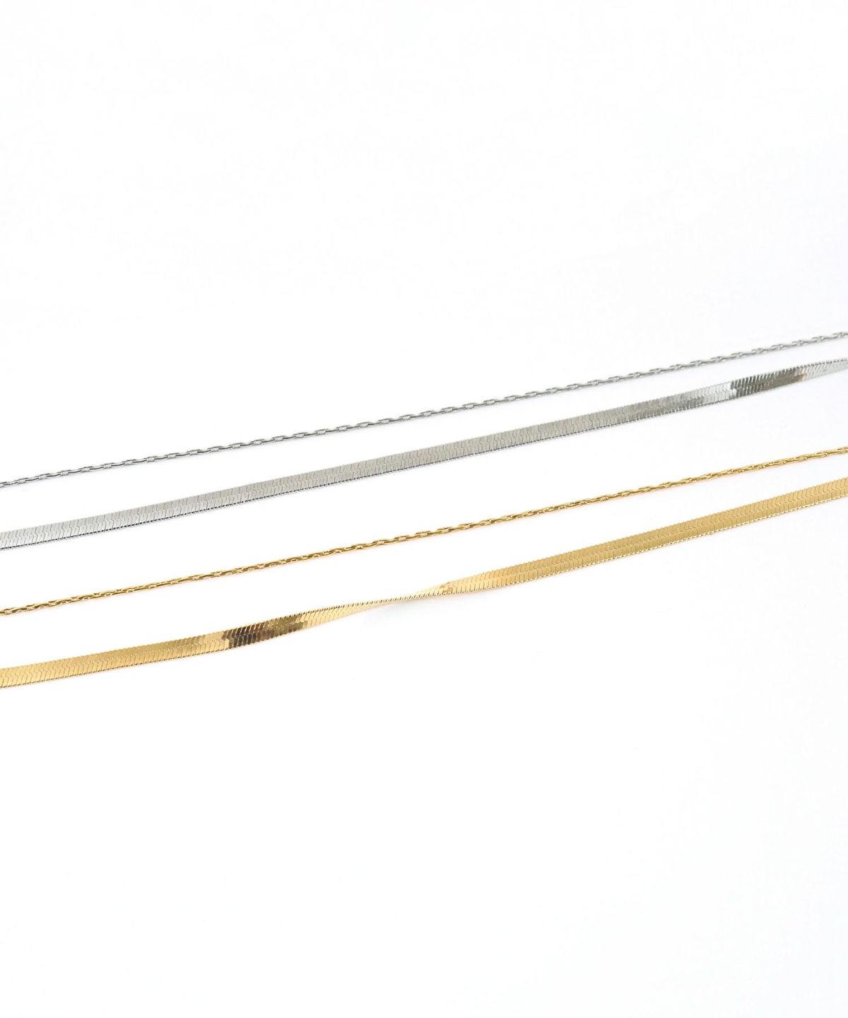 ヘリンボーンチェーンステンレスブレスレット