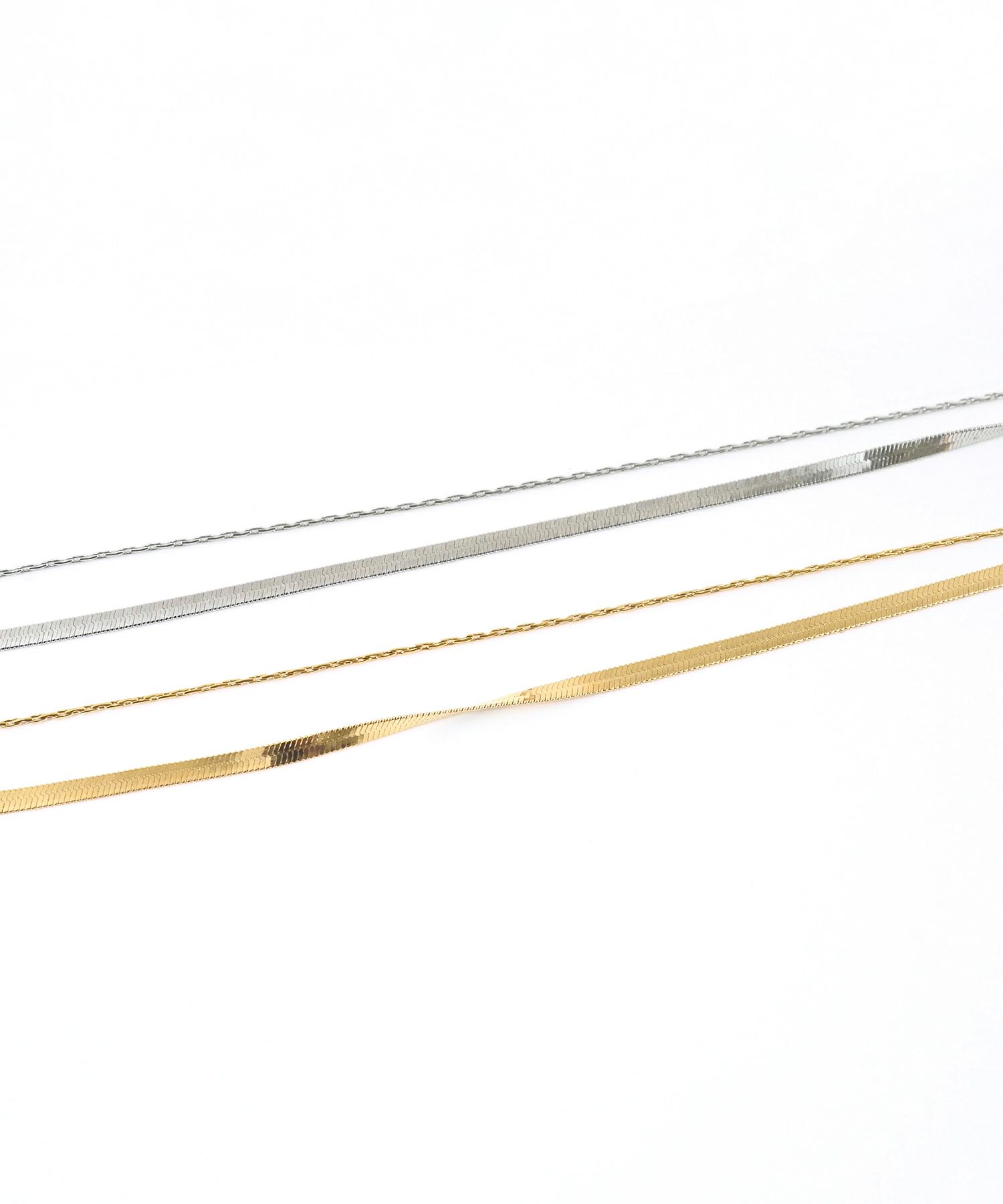 ヘリンボーンチェーンステンレスブレスレット