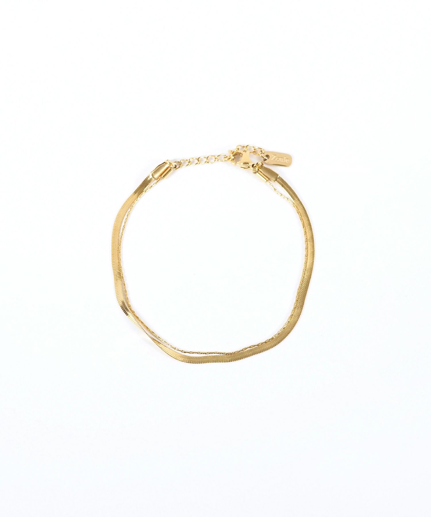 ヘリンボーンチェーンステンレスブレスレット