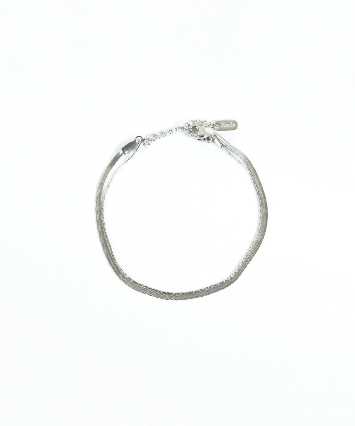 ヘリンボーンチェーンステンレスブレスレット