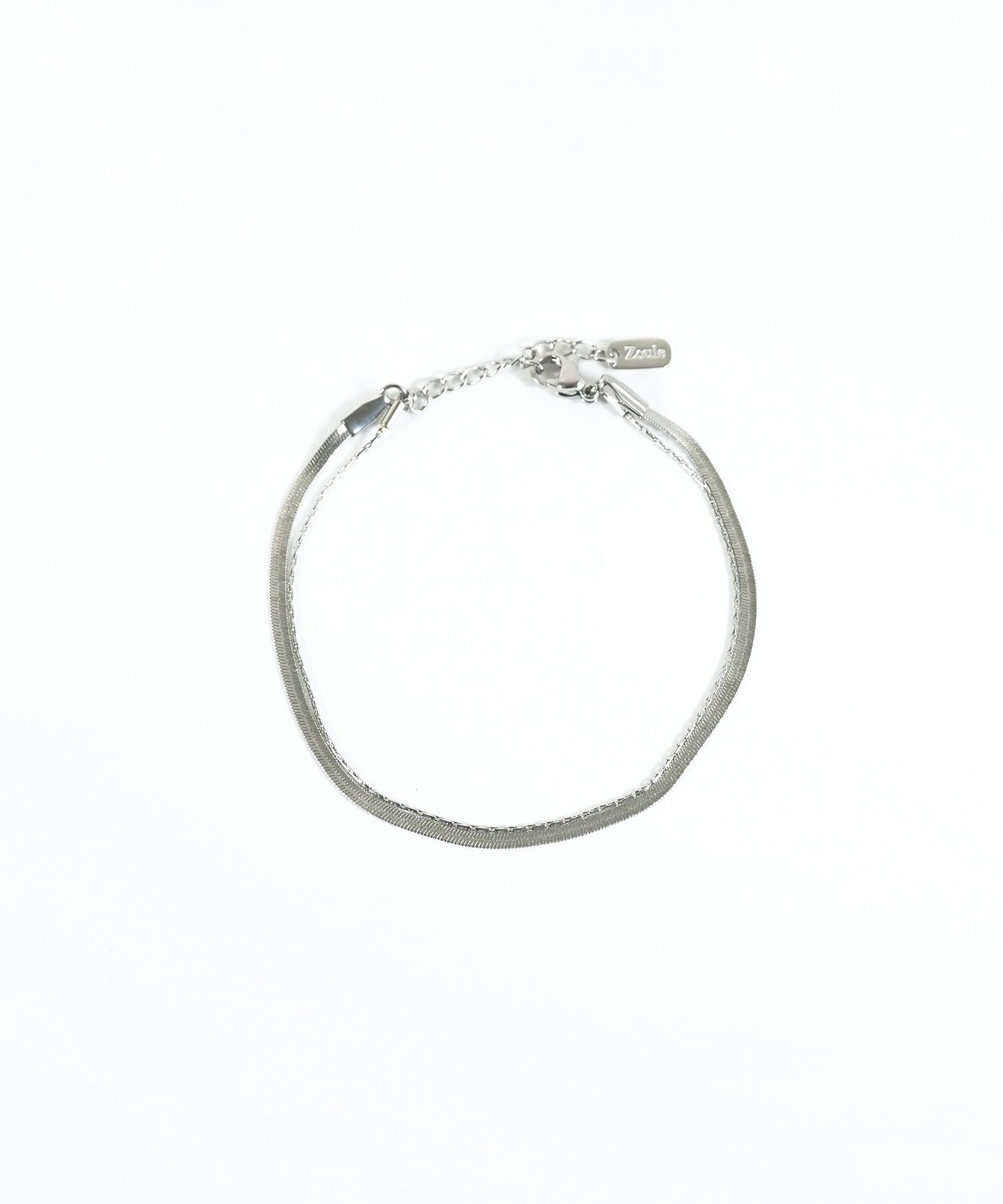 ヘリンボーンチェーンステンレスブレスレット