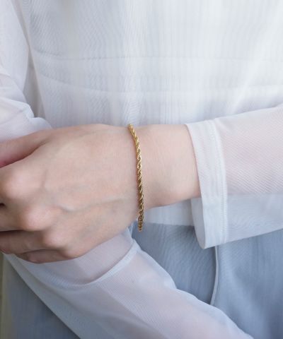 ミックスチェーン2wayステンレスブレスレット・アンクレット【Zoule