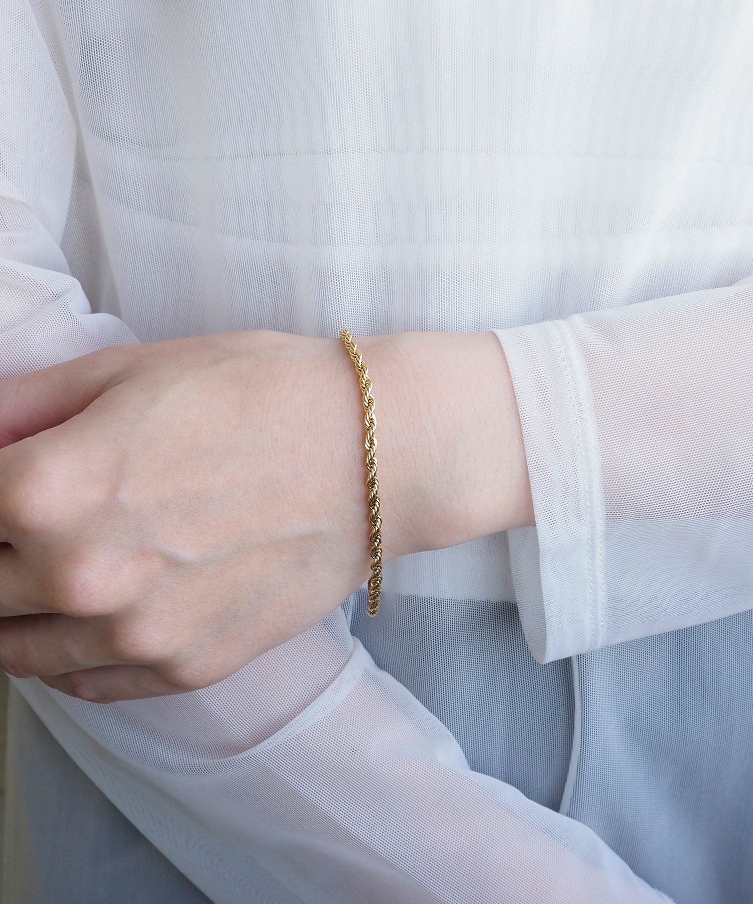 ロープチェーンステンレスブレスレット