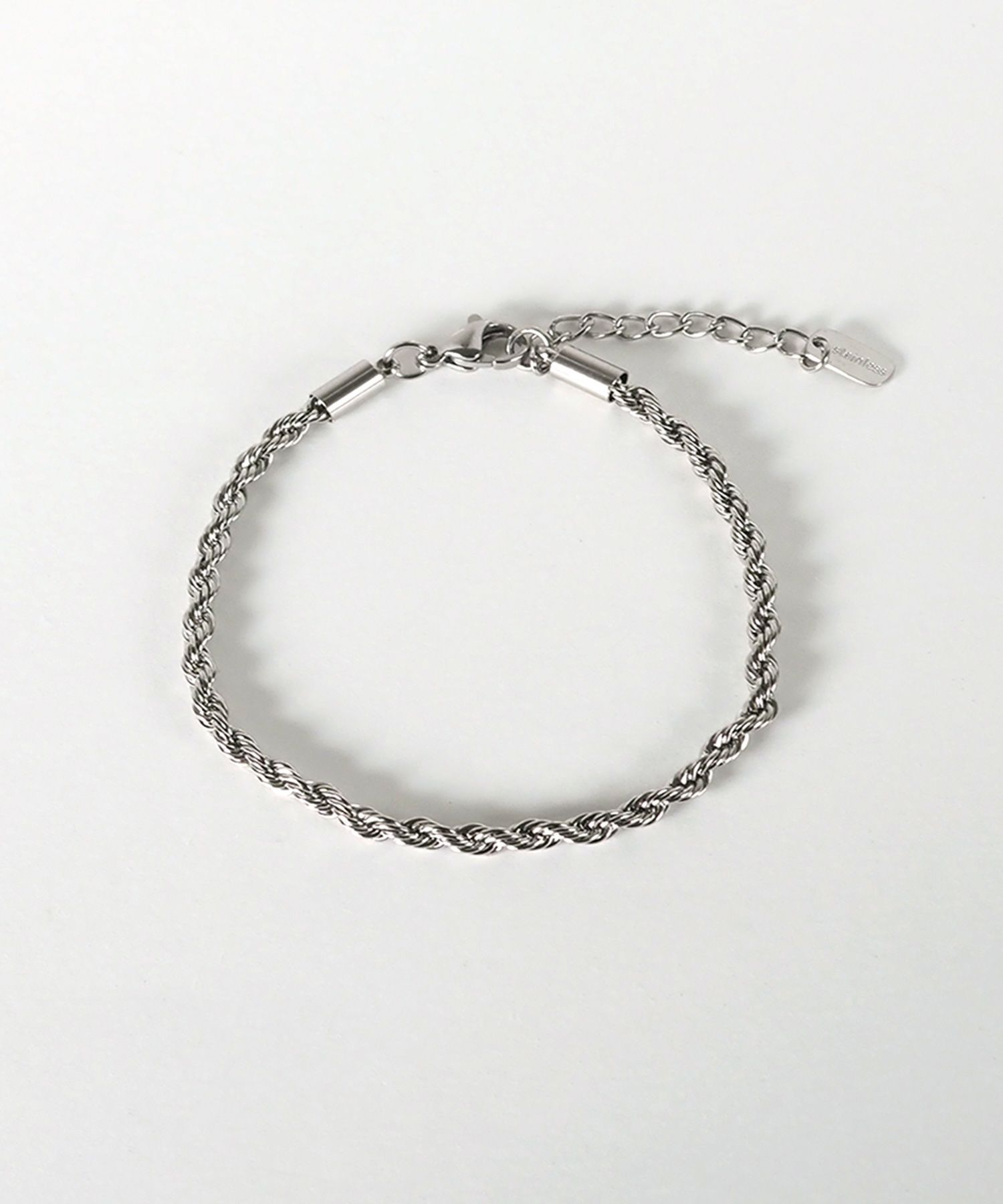 ロープチェーンステンレスブレスレット【Zoule】