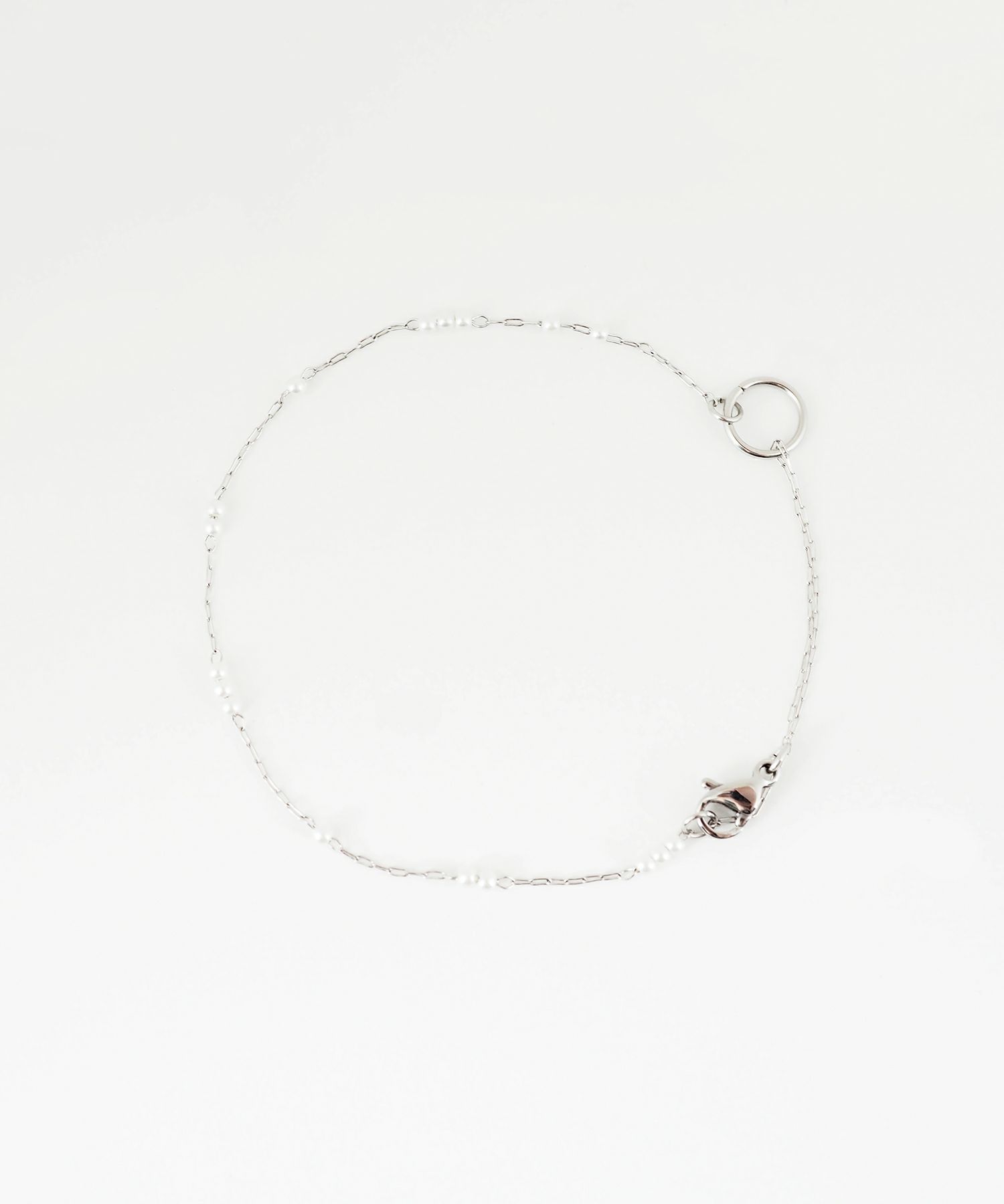 ステーションパール2wayステンレスブレスレット・アンクレット【Zoule】