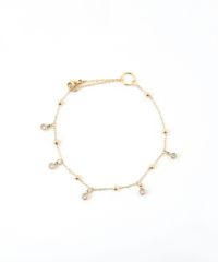 ストーンボール2wayステンレスブレスレット・アンクレット