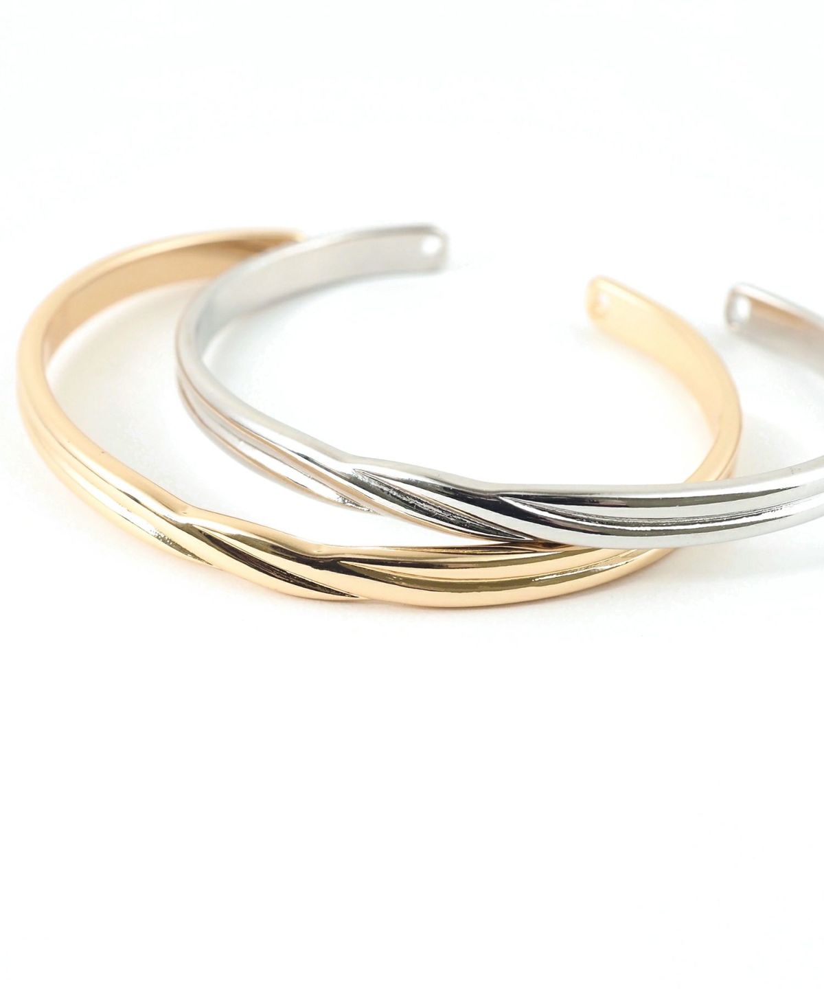 ツインラインメタルバングル