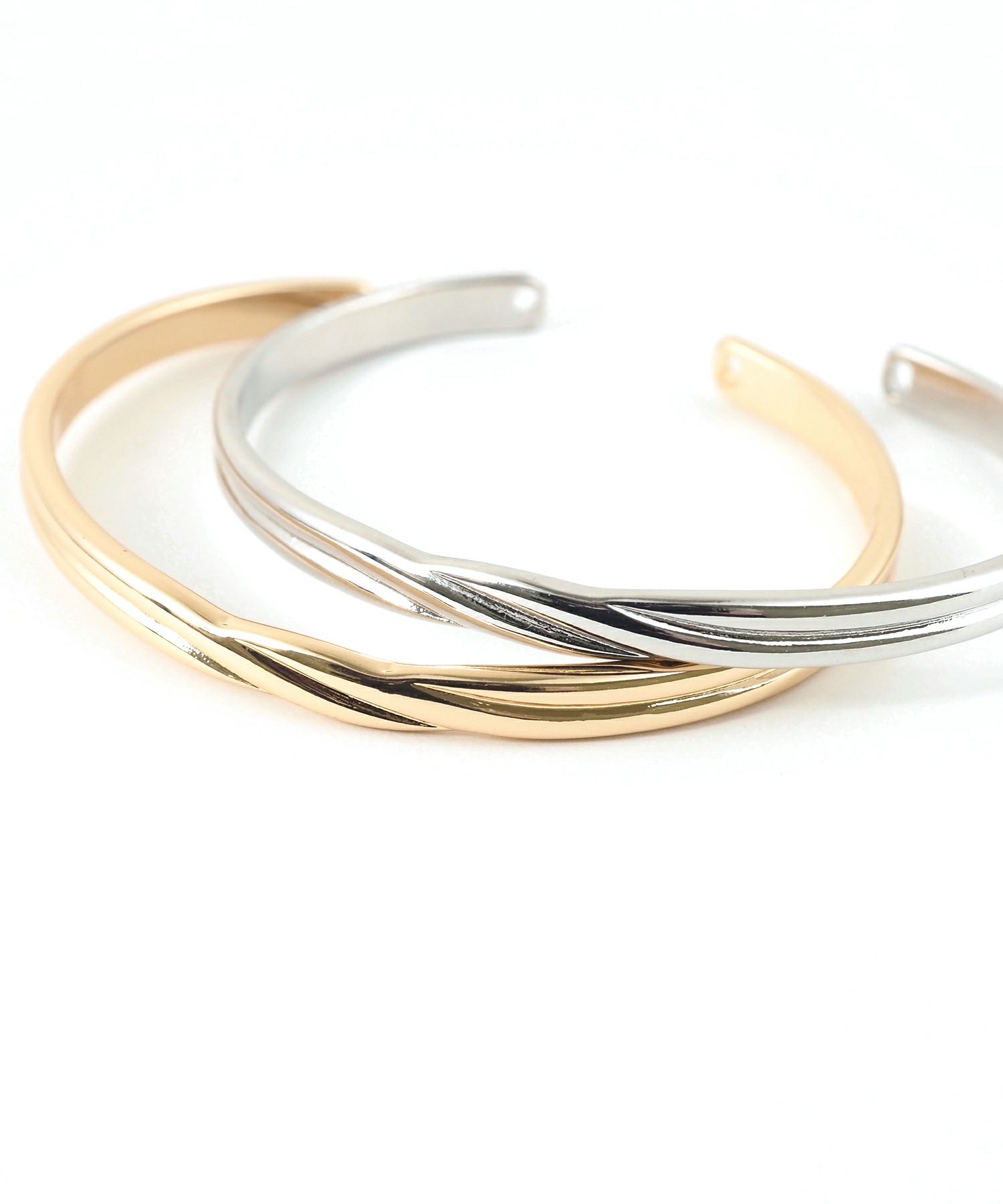 ツインラインメタルバングル